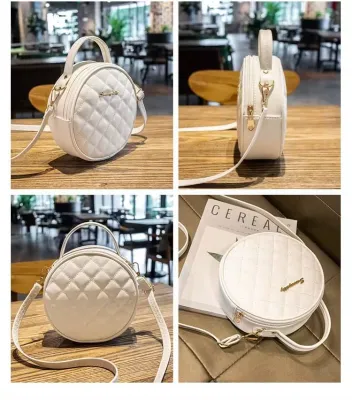 Retro Luxury Women Small Round Bag
